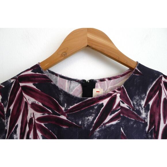 MARNI Silk Palm Leaf Print Midi Long Sleeve Dress Italy SSENSE 44 8 $1750 - Picture 3 of 9